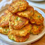 Air Fryer Zucchini Fritters: Crispy