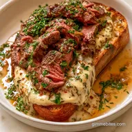 Boursin Cheese Steak Crostini