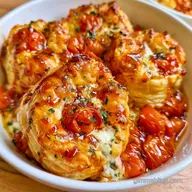 Boursin Puff Pastry Bites with Cherry Tomatoes