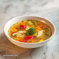Chicken and Stars Soup in 35 Minutes
