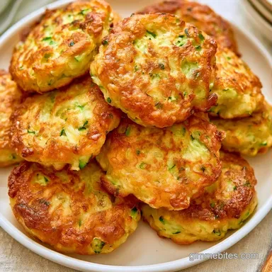 Air Fryer Zucchini Fritters: Crispy Recipe Card