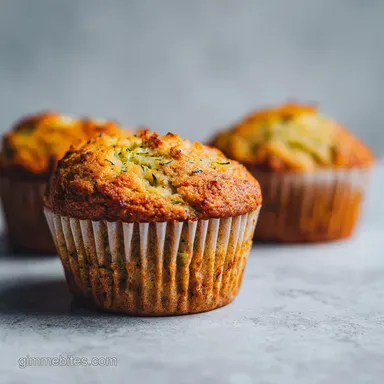 Banana Courgette Muffins Baked in 30 Minutes for 12 Muffins Recipe Card