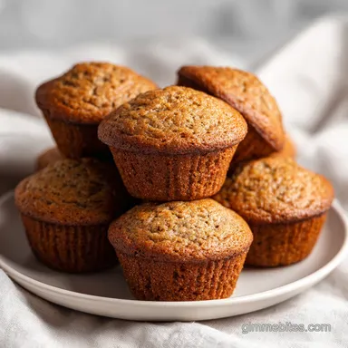 Baby Muffins in 25 Minutes: High-Speed Blender Banana Oat Bites Recipe Card