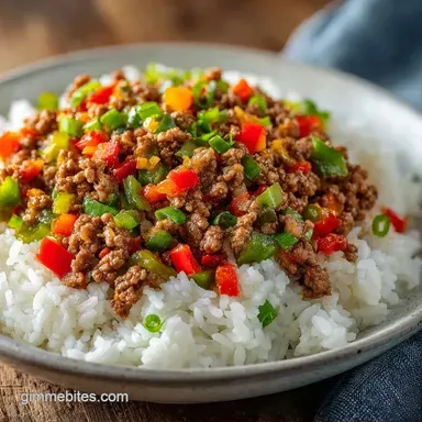 Beef Skillet for 4 Servings Recipe Card