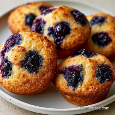 Blueberry Muffins in 30 Minutes Recipe Card