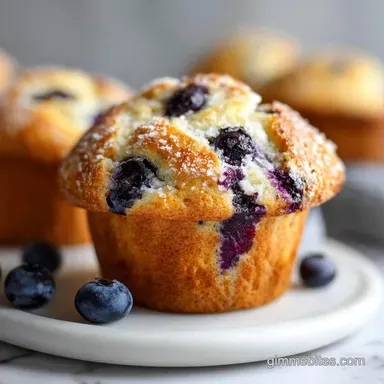 Blueberry Muffin Recipe with Yogurt in 37 Minutes Recipe Card