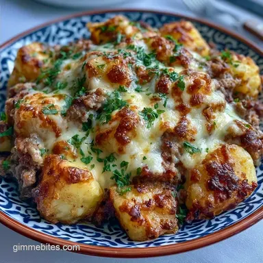 Cheesy Beef Potato Skillet in 40 Minutes