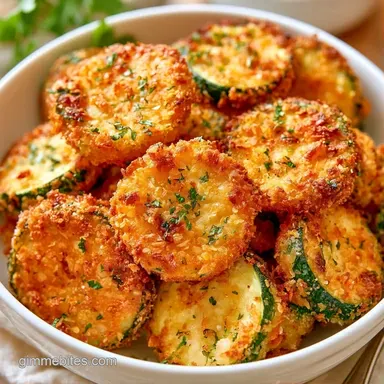 Air Fryer Zucchini Bites Recipe Card