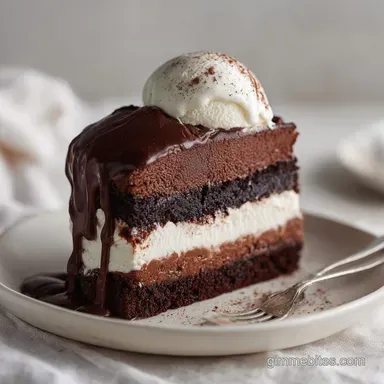 Easy Ice Cream Cake Recipe for 12 Recipe Card