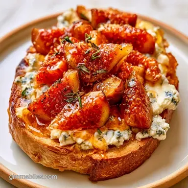 Fig Blue Cheese Crostini in 20 Minutes Recipe Card