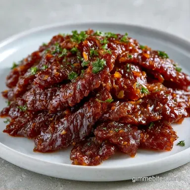 Mongolian Beef in 25 Minutes Recipe Card