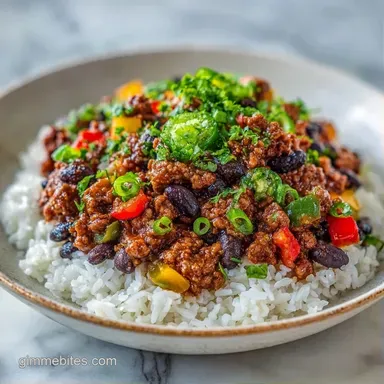 Healthy Beef Taco Skillet in 35 Minutes Recipe Card