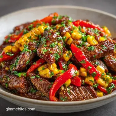Healthy Ground Beef Skillet in 30 Min Recipe Card