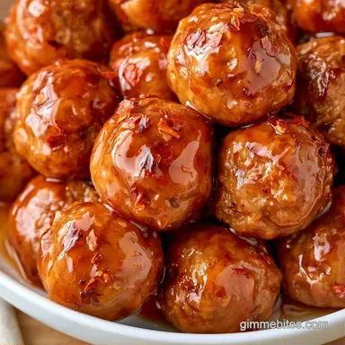 Slow-Cooked Meatball Appetizers Recipe Card