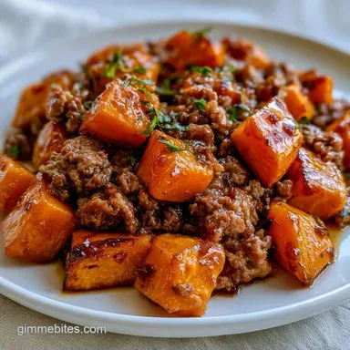 Beef Bowl with Sweet Potato