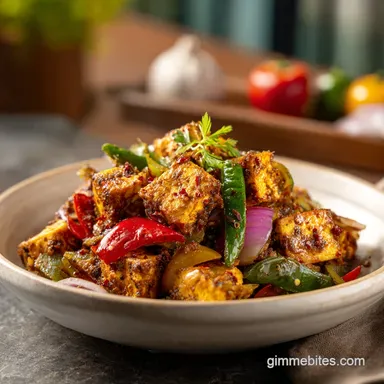 Kadai Paneer Recipe in 40 Minutes Recipe Card
