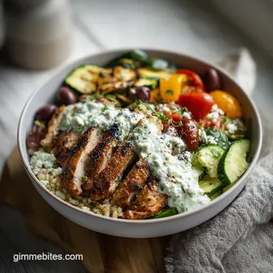 Grilled Chicken Power Bowl: Easy Meal for Lunch in 25 Minutes Recipe Card