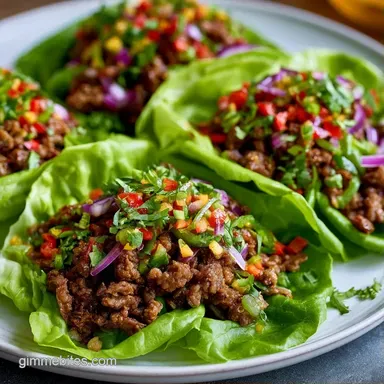 Low Carb Beef Taco in 20 Minutes Recipe Card