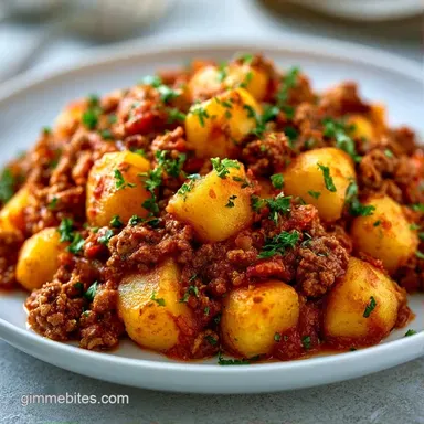 Mexican Beef and Potatoes in 30 Minutes Recipe Card