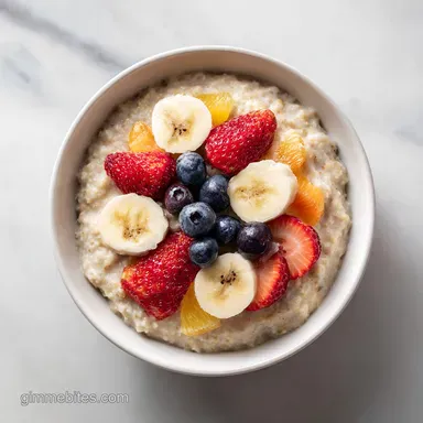 Oatmeal and Fruit in 15 Minutes Recipe Card
