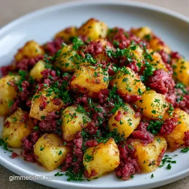 Quick Beef Potato Dinner in 35 Minutes Recipe Card