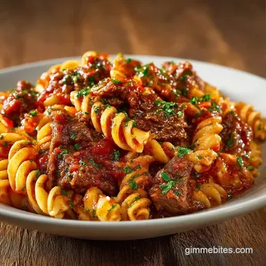 Quick Ground Beef Pasta in 27 Minutes Recipe Card