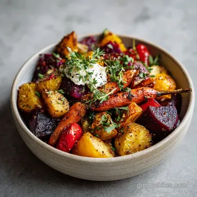 Veggies at Breakfast: Roasted Mediterranean Bowl in 40 Minutes