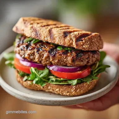 Star Ground Beef Burger: Pan-Seared Recipe Card