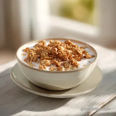 Grape Nuts with Warm Milk and Cinnamon in 3 Mins Recipe Card