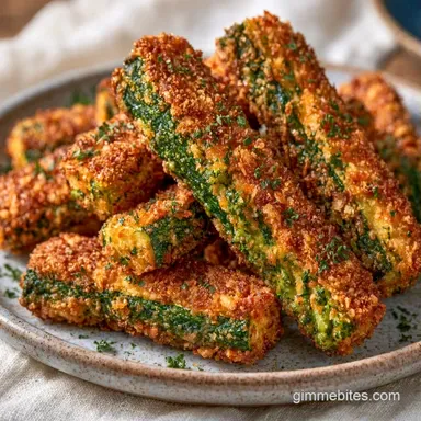 Crispy Zucchini Fries in Air Fryer Recipe Card