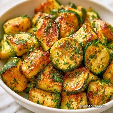 Zucchini Square Appetizers: Baked Recipe Card
