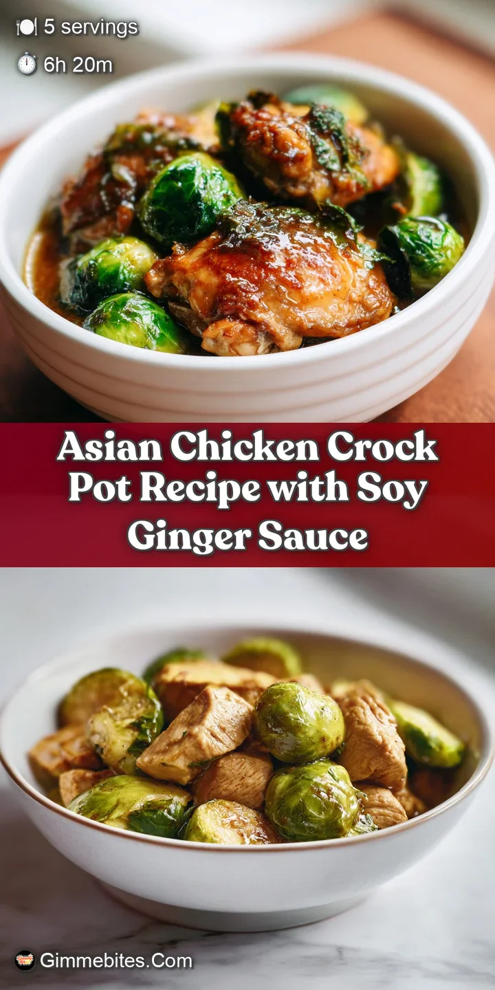 Close-up of juicy, shredded chicken coated in a shiny, savory glaze. Glistening sauce pools around the chicken with scalli...