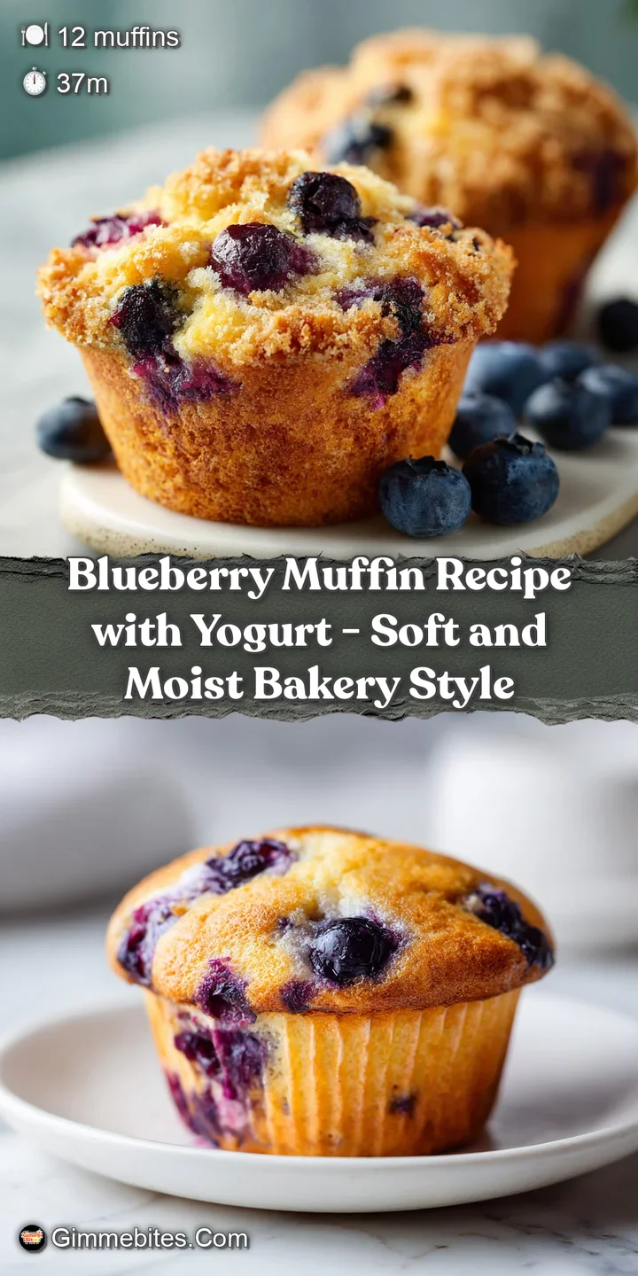 Close-up of a warm, tender muffin revealing plump, juicy blueberries throughout the crumb.