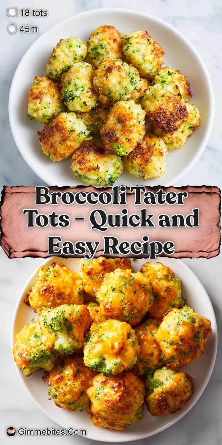 Close-up of a crunchy, golden-brown vegetable tot showing texture and tiny pieces of bright green broccoli inside.