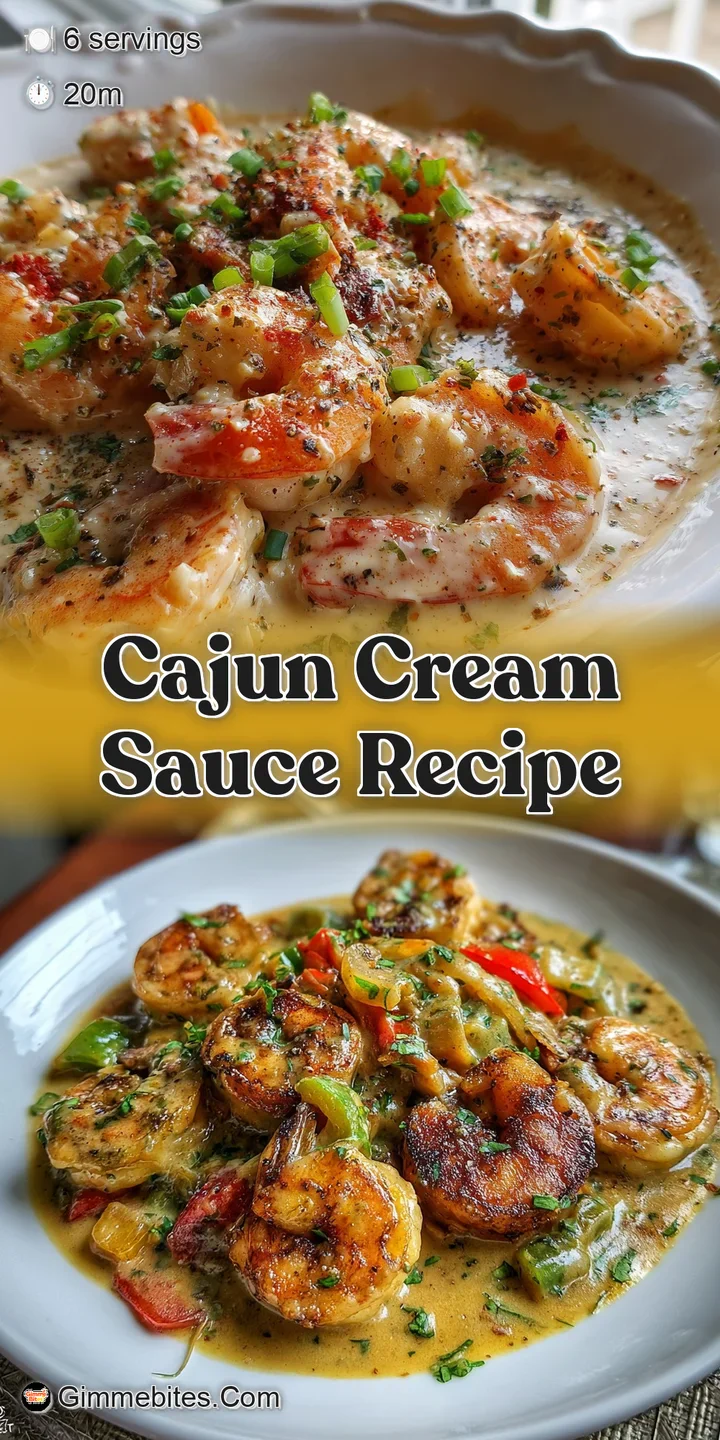 Close-up: Silky, smooth Cajun cream sauce coating juicy chicken. Flecks of spice & herbs hint at the rich, savory flavor w...