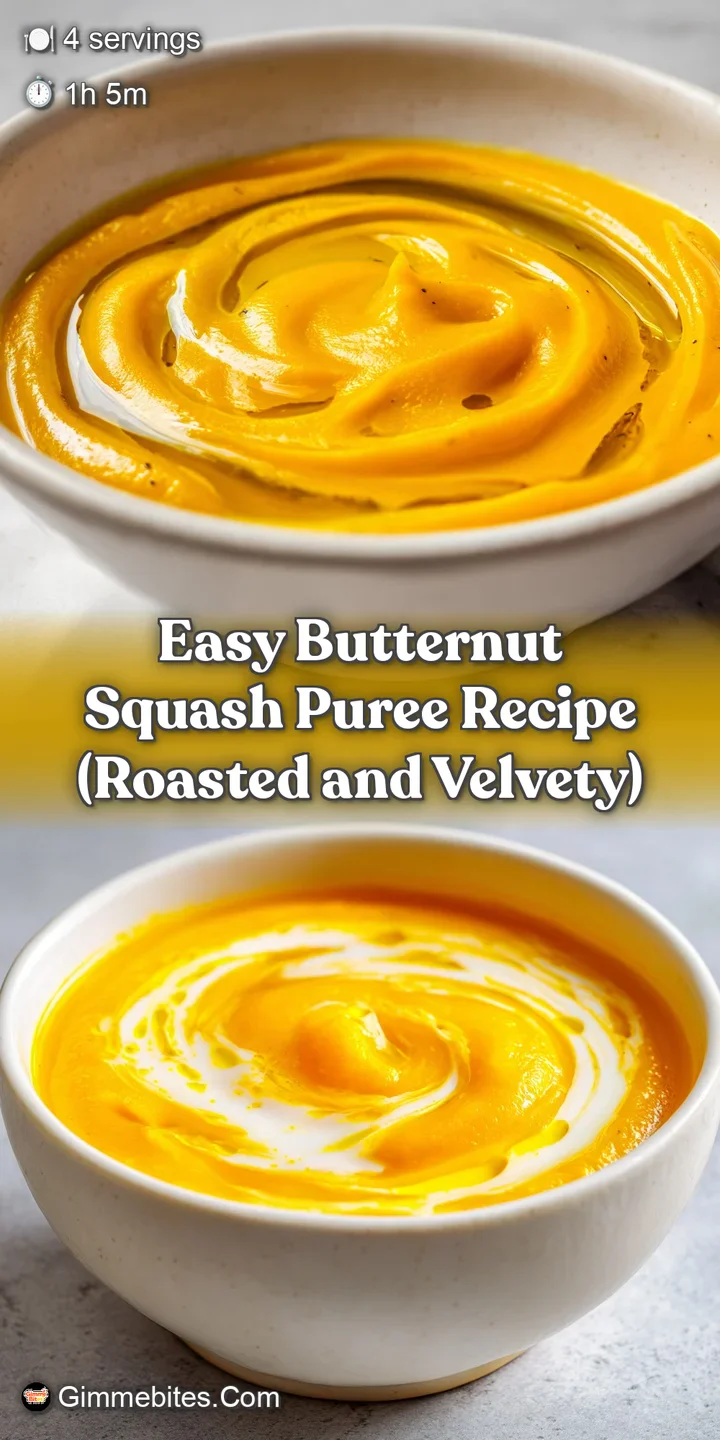 Extreme close-up of a creamy, thick orange puree showing a silky texture and a shimmering pool of golden melted butter.