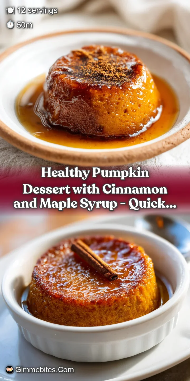 Close-up of a creamy pumpkin dessert with a soft texture and a sprinkle of cinnamon spice.