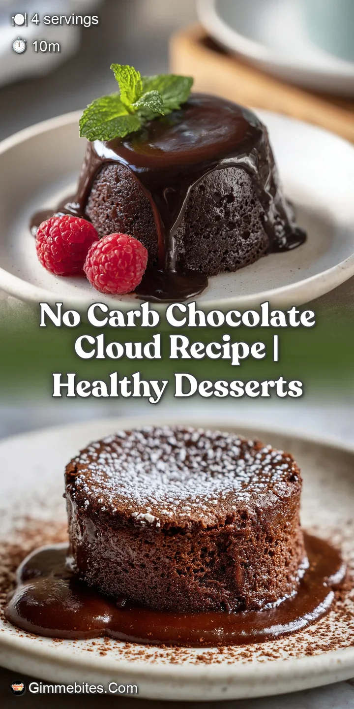 Close-up shot showcasing the intensely dark color and smooth surface of a chocolate dessert, sprinkled with a dusting of c...