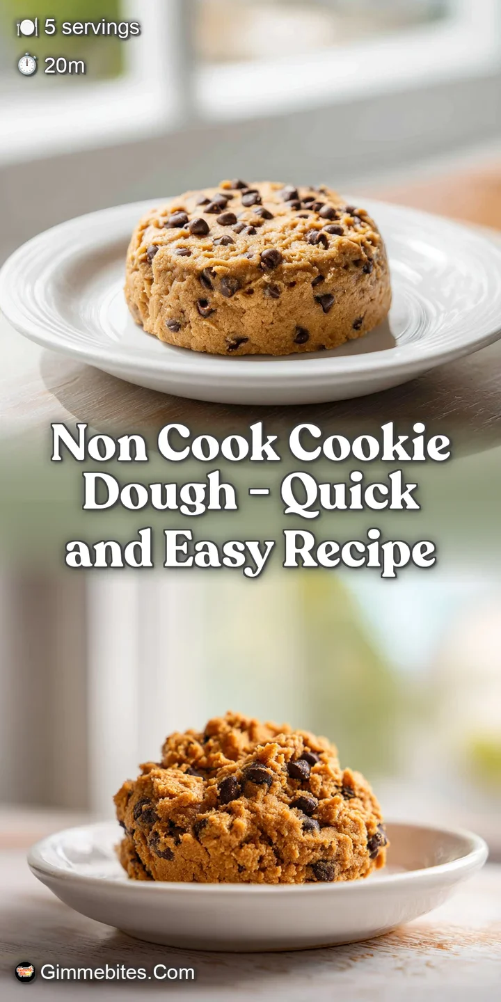 Close-up of soft, unbaked cookie dough with visible chocolate chips and a slightly grainy texture.