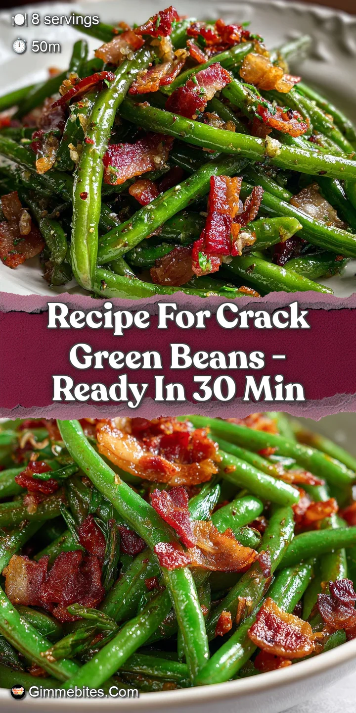 Close-up of crispy green beans, showing blistered skin, pepper flakes, and glistening oil, tempting and flavorful.