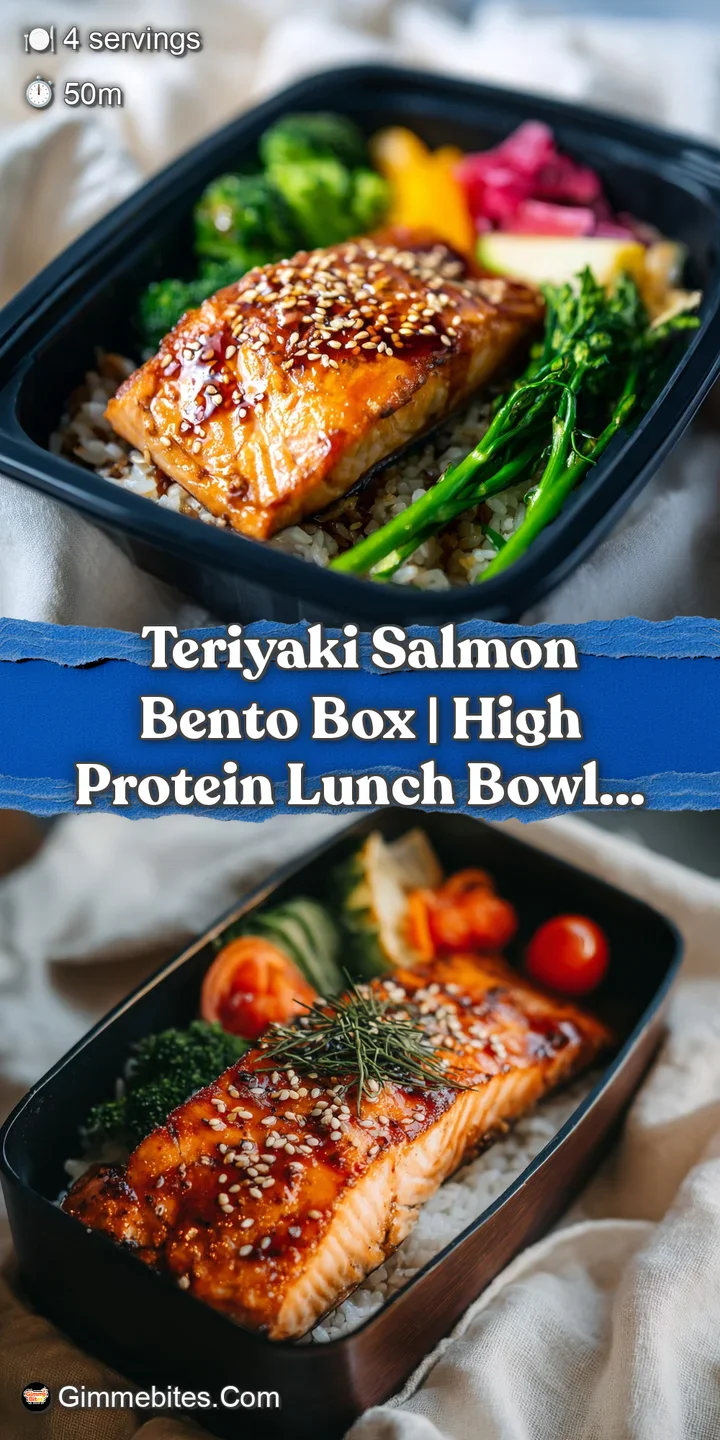 Caramelized teriyaki salmon with a rich, dark glaze, glistening under warm light.