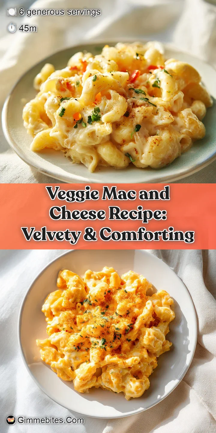 Close-up of tender macaroni coated in rich, melted cheese sauce, with visible flecks of bright, cooked vegetables.