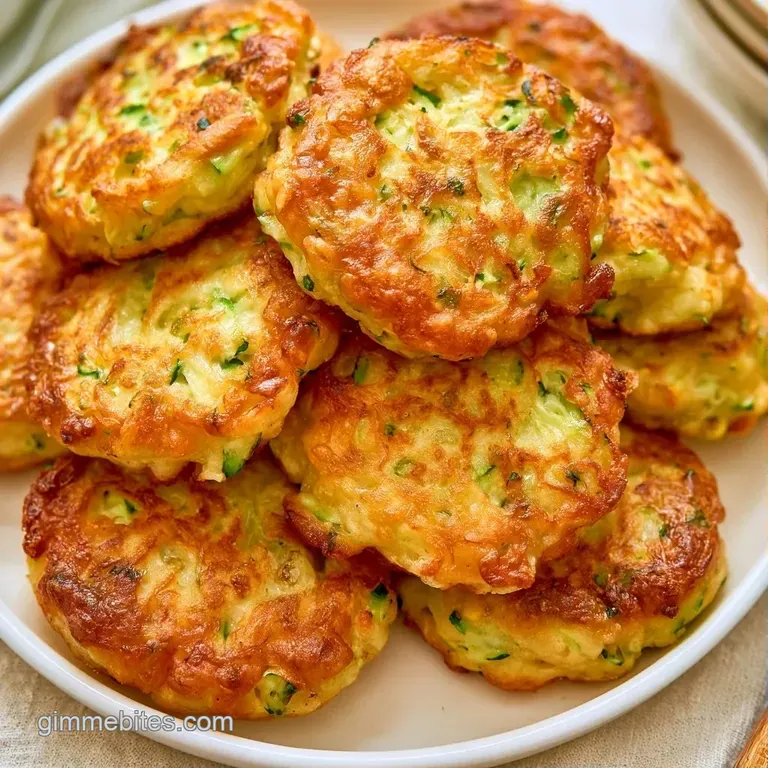 Crispy golden patties arranged neatly on a white ceramic plate with a dollop of creamy yogurt and fresh dill.