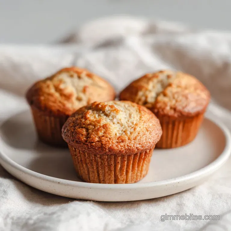 Banana Oat Baby Muffins: High-Speed Blender Method