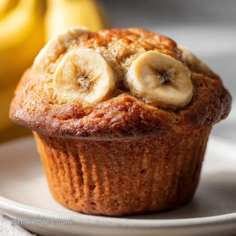 Banana Yogurt Muffins: Tall and Moist