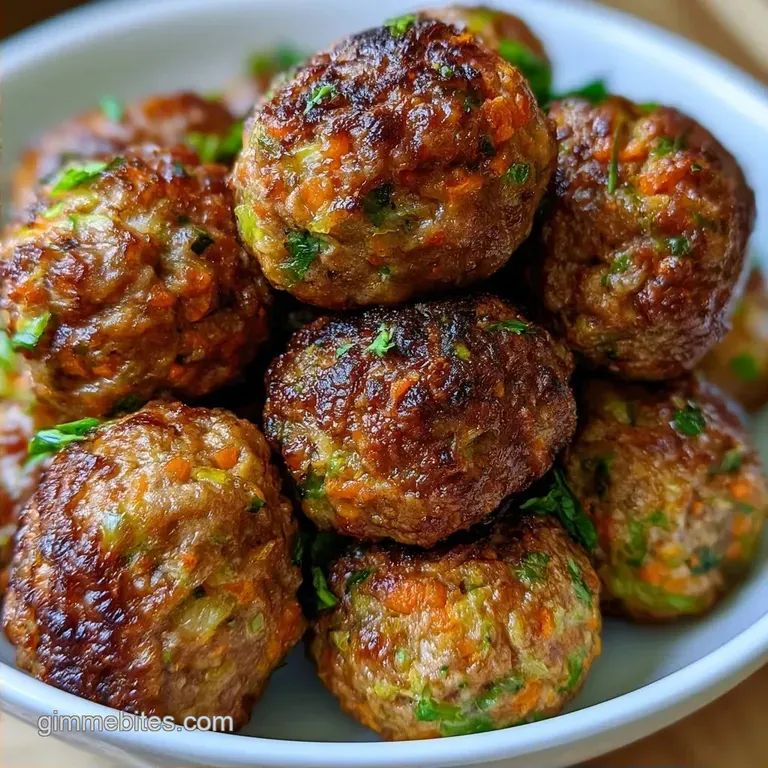 Soft-Bite Beef & Veggie Mini-Meatballs for Toddlers