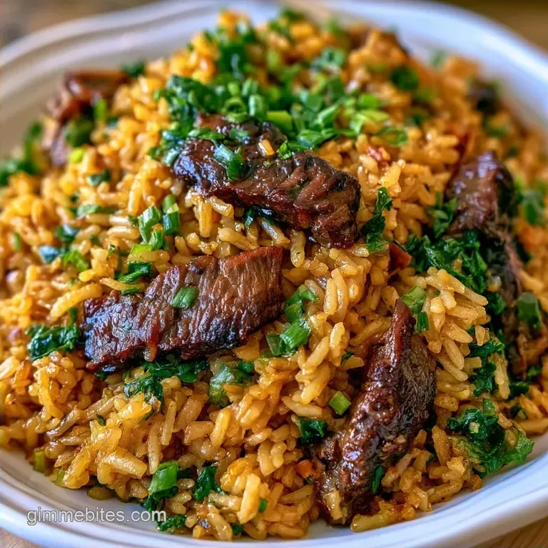 Chinese Beef Fried Rice Recipe