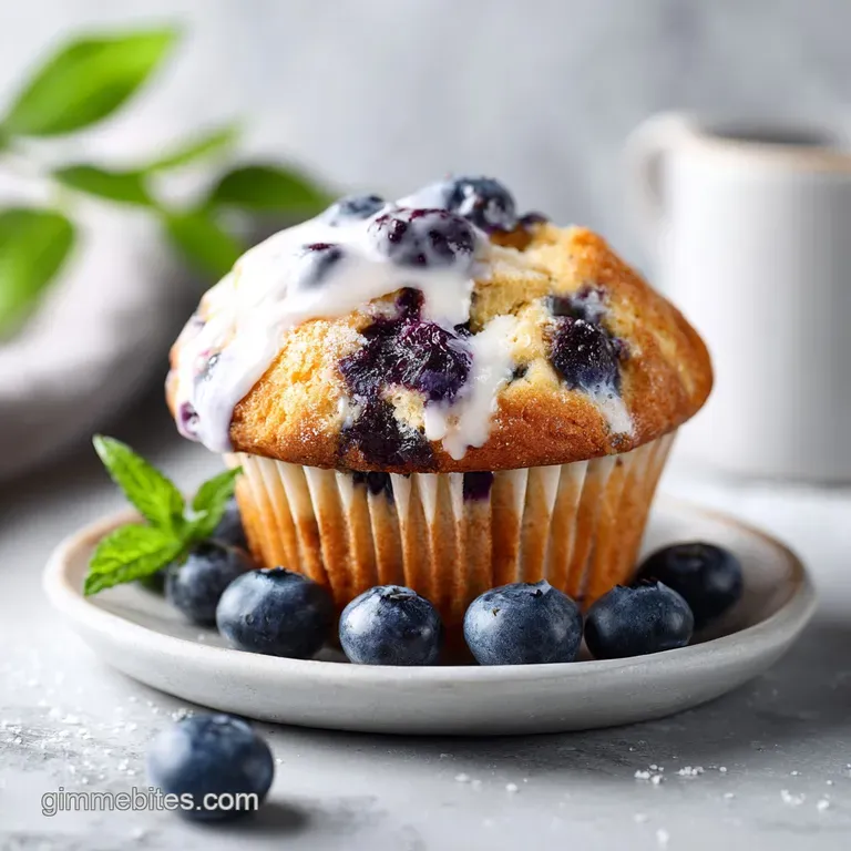 Blueberry Muffin Recipe with Yogurt: Soft and Moist