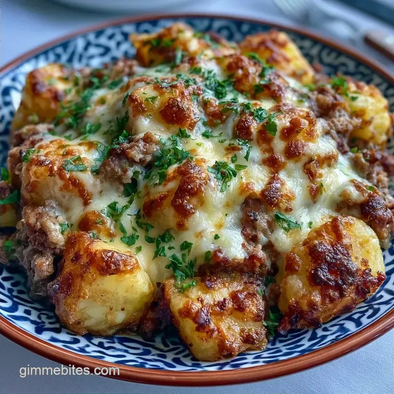One-Pan Cheesy Beef Potato Skillet