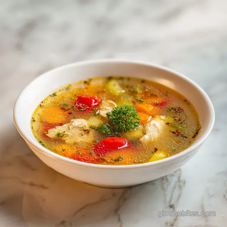 Nostalgic Chicken and Stars Soup